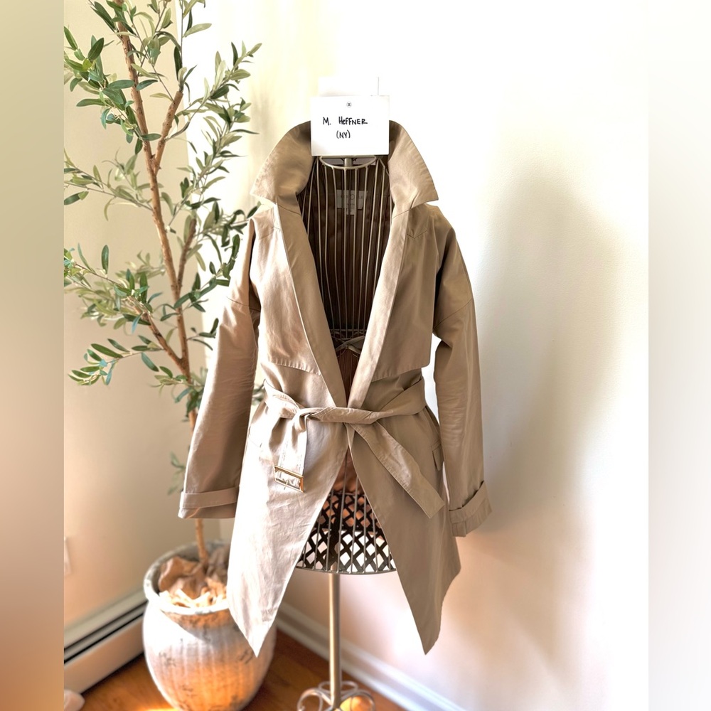 Belted Trench Coat, Worn as Dress